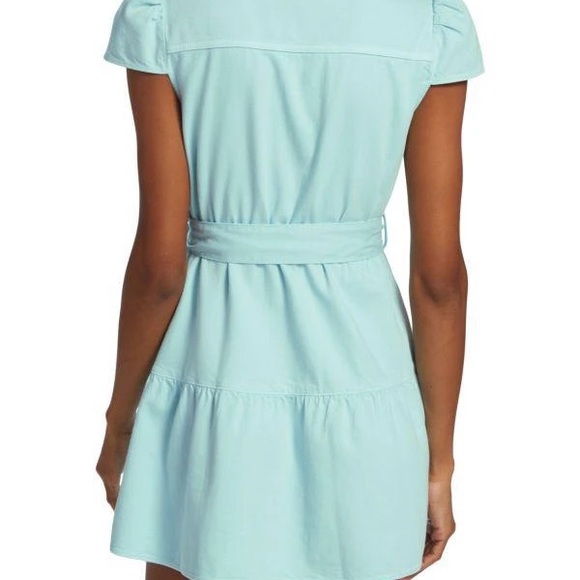 Alice + Olivia Jeans Miranda Denim Belted Dress - Picture 3 of 6